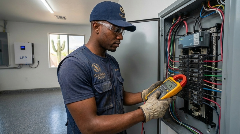 Solana Energy Technician Panel Installation